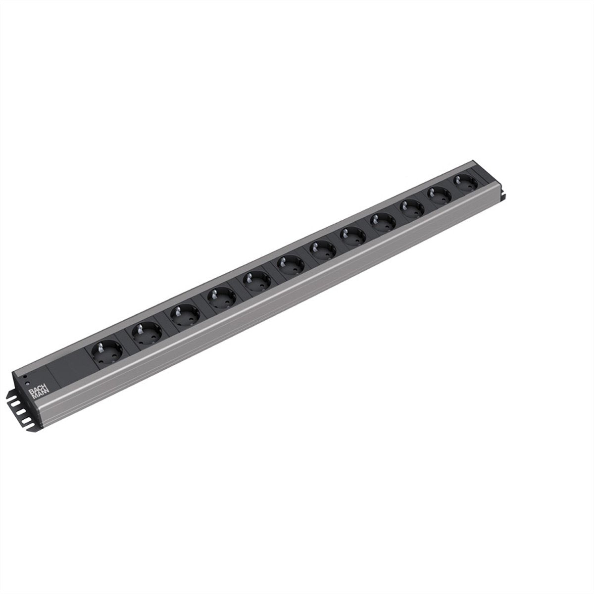 Bachmann 300.002 12ac outlet(s) 2m zwart, grijs power uitbreiding