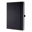 Sigel notitieboek conceptum pure a4 zwart hardcover 194 pagina's 80 grams blanco