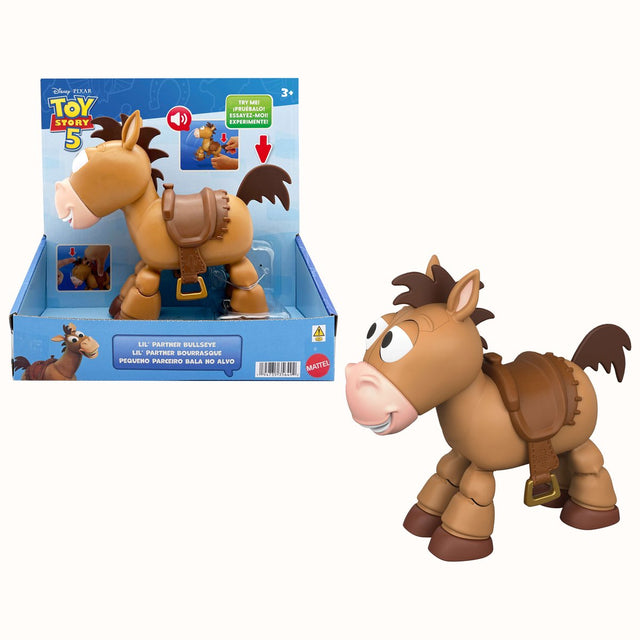 Mattel disney en pixar toy story 5 kleine partner bullebeest poserend paardenfiguur met geluiden