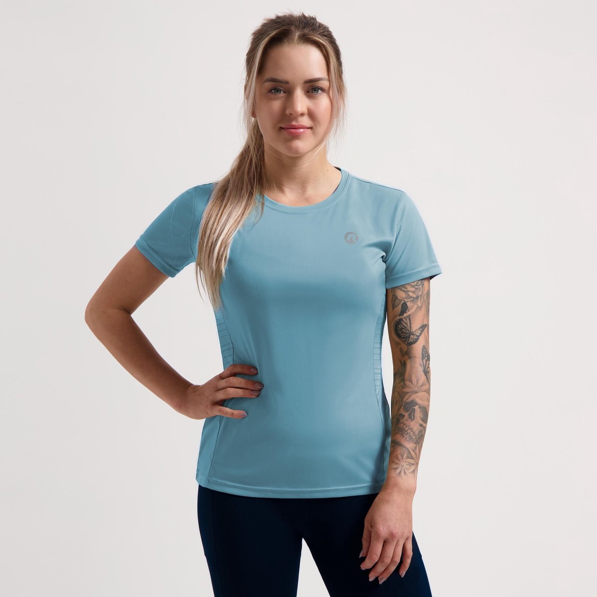 Rogelli core hardloopshirt dames - korte mouwen - blauw - s