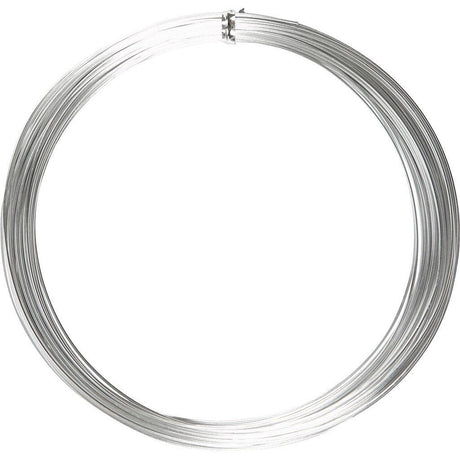 Creativ company alu draad, dikte 1 mm, zilver, rond, 16m