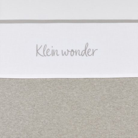 Meyco baby klein wonder wieglaken - greige - 75x100cm - 0.3 tog