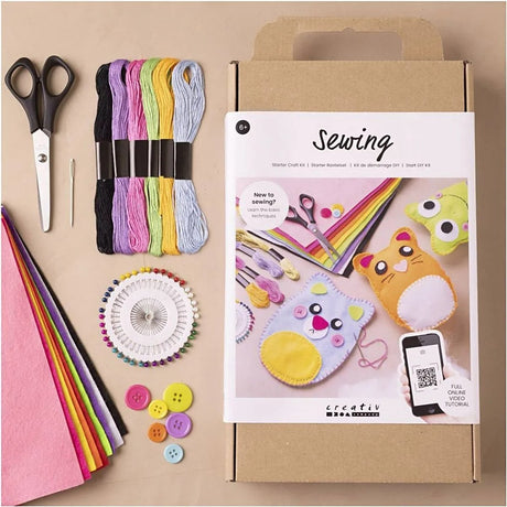 Creativ company startpakket beestjes van vilt naaien