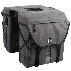 Willex bagagetas 1200 - dubbele fietstas s - 20 liter - antraciet