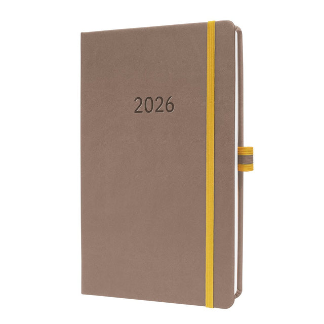 Sigel weekagenda linescape 2026 formaat a5 bruin hardcover c