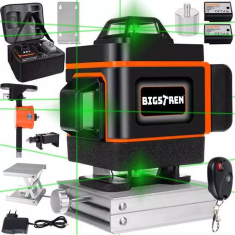 Bigstren 16-lijns 360 graden groene laserwaterpas - kruislijnlaser