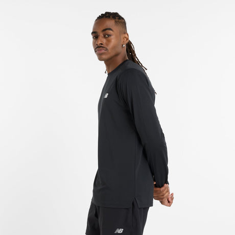 New balance sport long sleeve shirt heren sporttrui - black