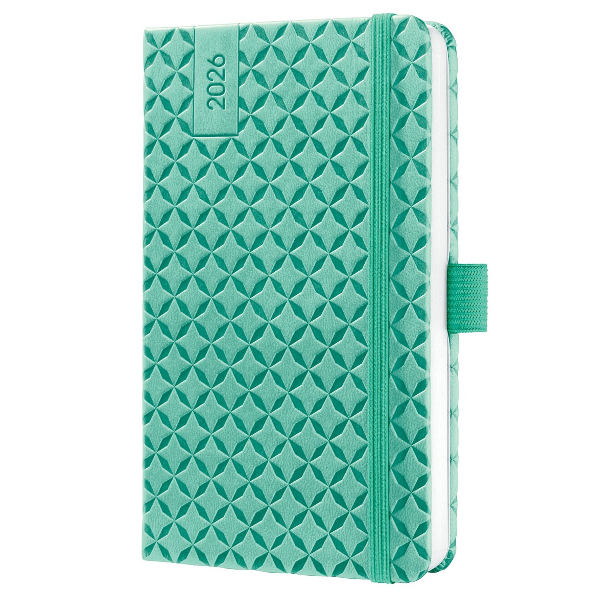 Sigel weekagenda flair 2026 - formaat a6 - mint green - hardcover - si-j6126