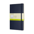 Moleskine classic notitieboek - large - softcover - blanco - saffier blauw