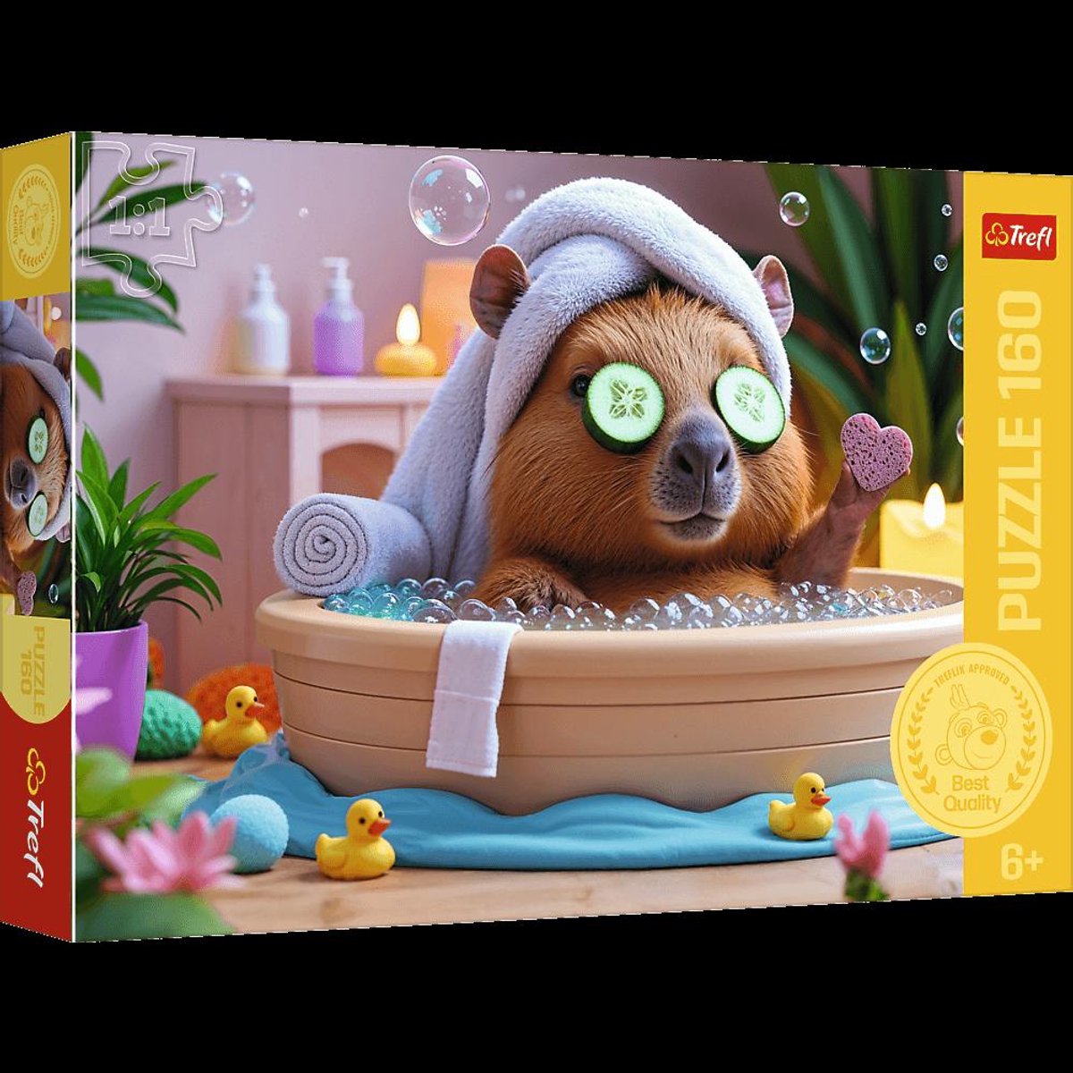 Trefl puzzel capibara in spa 160 stukjes - puzzle kapibara w spa 160
