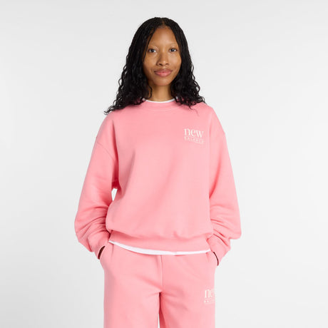 New balance reimagined fleece crew dames trui - cortado