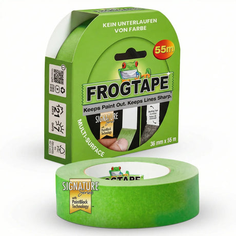 Frogtape afplaktape multi surface groen 36 mm x 55 m