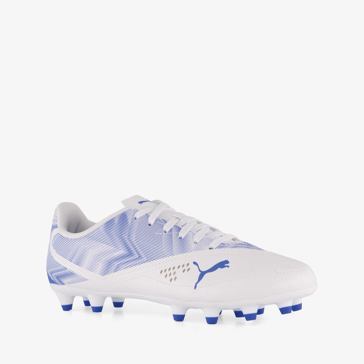 Puma rapid fg ag jr unisex sportschoenen - white-ultra blue 37
