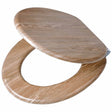 Tiger steigerhoutlook - wc bril - toiletbril met deksel - soft close - mdf - eiken