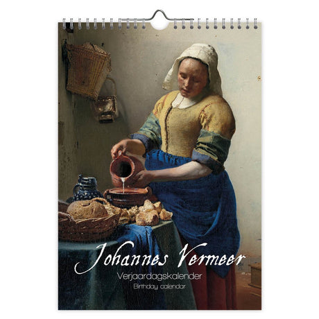 Comello johannes vermeer verjaardagskalender - a4