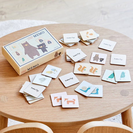 Barbo toys little woodies memo game – educatief memory spel voor kinderen – 36 kaarten – vanaf 3 jaar