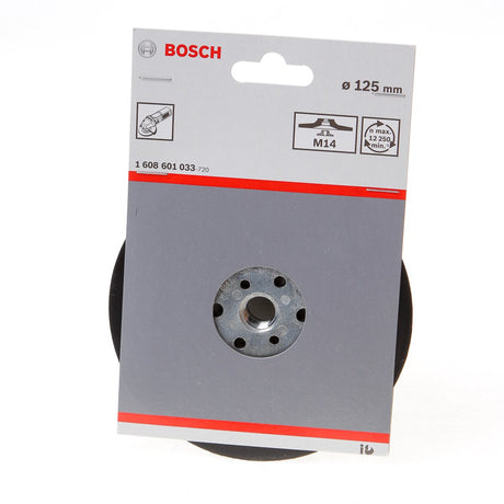 Bosch - rubberen schuurplateaus 125 mm, 12.500 o.p.m