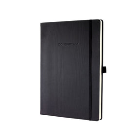 Sigel notitieboek conceptum pure a4 zwart hardcover 194 pagin's 80 grams lijn