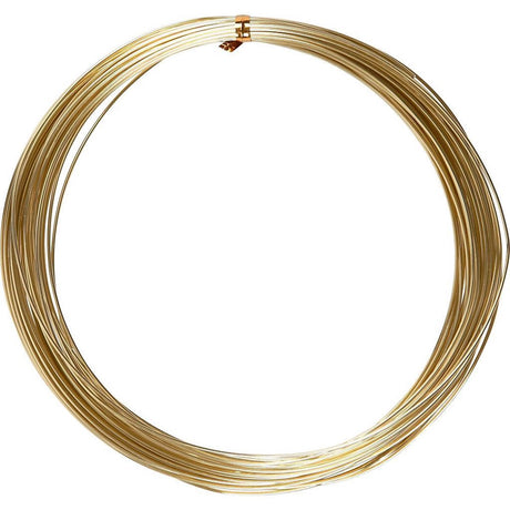 Creativ company alu draad, dikte 1 mm, goud, rond, 16m