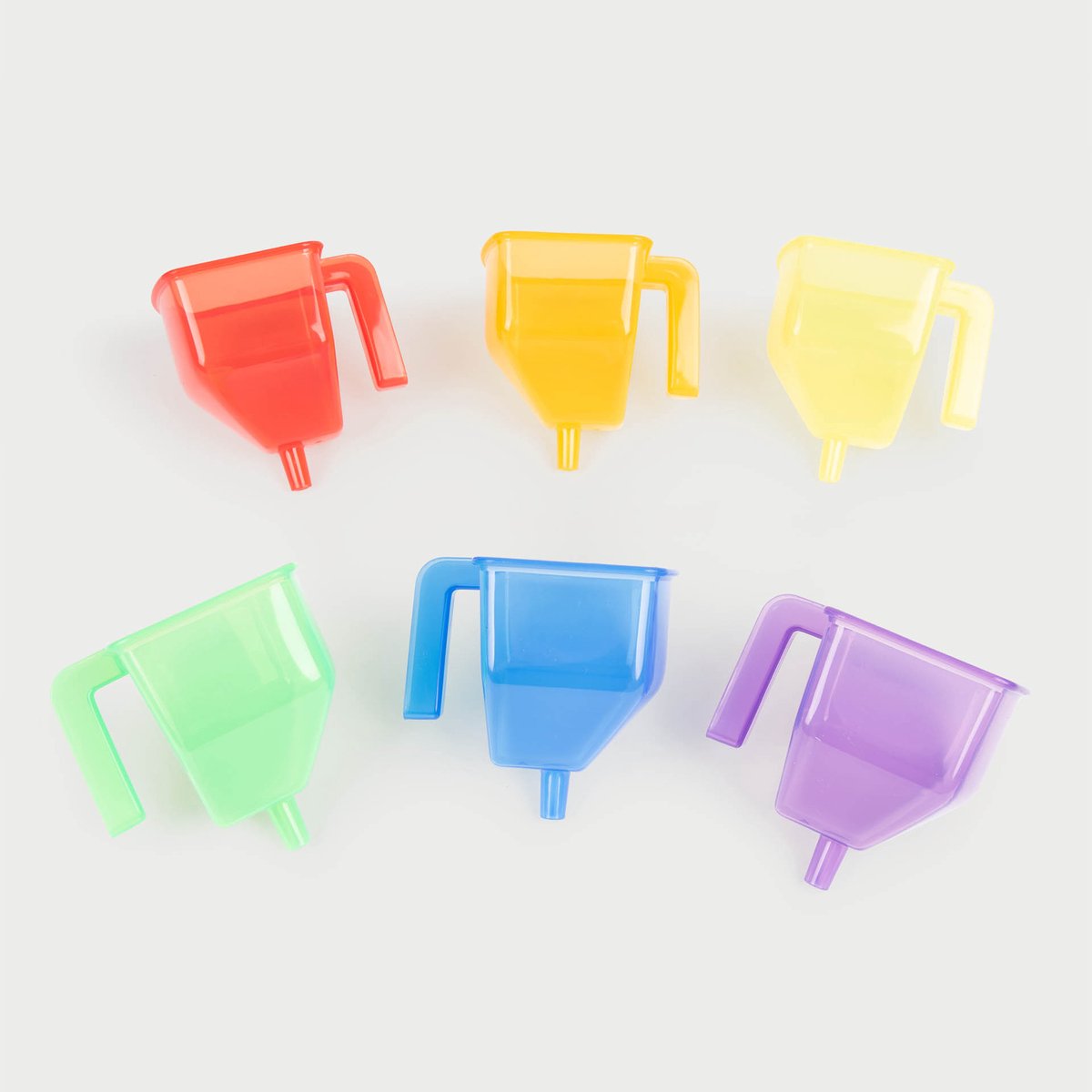 Tickit ® - gekleurde grote trechters (6 stuks)