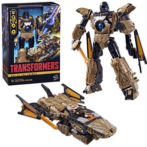 Hasbro transformers age of the primes voyager class action figure the thirteen vector prime 18 cm