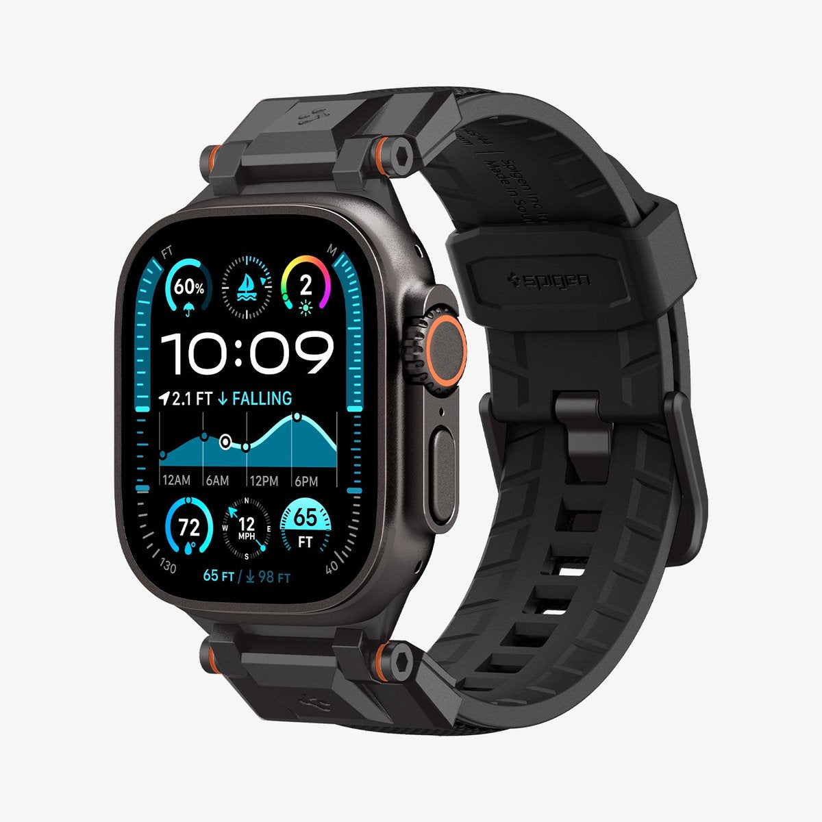 Spigen lanyard voor apple watch 6 7 8 9 10 se ultra 1 2 bandbeveiliging