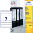 Avery ordnerrugetiketten, wit, 192,0 x 38,0 mm, permanent klevend