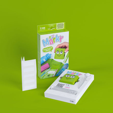 Diy marky colop marky textielstempel set – pastelgroen – voor kleding spullen