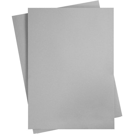 Creativ company grijs karton 180 grams - grijs a2 karton - hobbykarton - stevig grijs papier - a2 grijs papier 180 grams - knutselpapier knutselkarton - 42 x 60 cm - a2 - 10 vellen