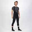 Rogelli core heren driekwart fietsbroek - zeem - bretels - zwart