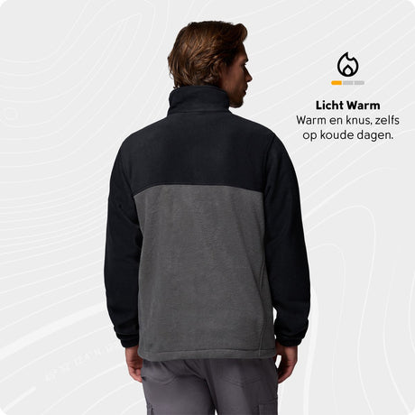 Columbia steens mountain™ full zip 2.0 fleece jas heren - fleece jas met volledige ritssluiting - fleece vest - zwart - maat xl