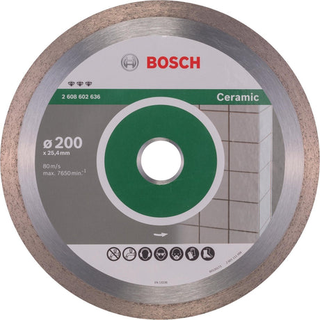 Bosch - diamantdoorslijpschijf best for ceramic 200 x 25,40 x 2,2 x 10 mm