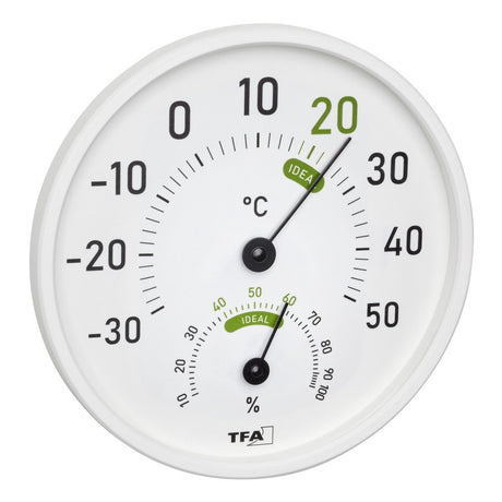 Tfa dostmann thermo- en hygrometer wit