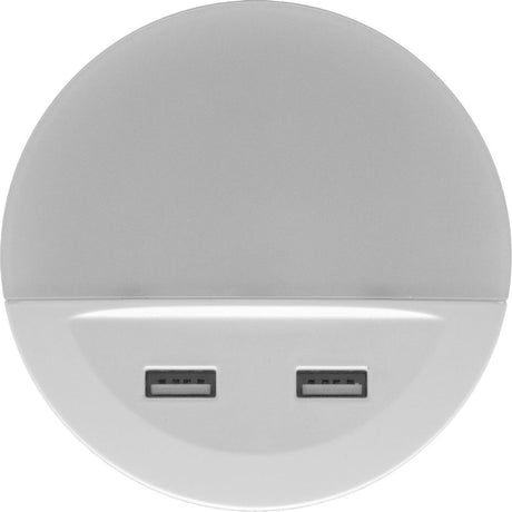Ledvance nachtlicht led: voor stopcontact, lunetta usb 13 w, 220…240 v, stralingshoek: 120, warm wit, 3000 k, body materiaal: polycarbonate (pc) acrylonitrile butadiene styrene (abs), ip20