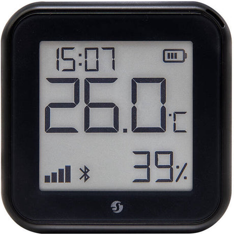Shelly h t gen 3 matte black draadloze temperatuur- en luchtvochtigheidssensor