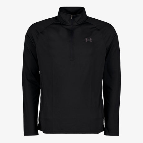 Under armour ua tech 2.0 1 2 zip-blk heren sporttrui - zwart - charcoal
