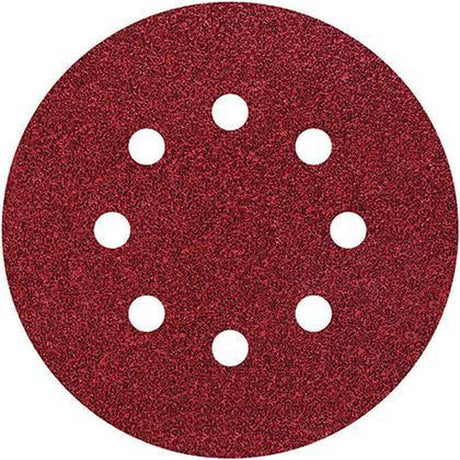 Wolfcraft - 25 klittenbandschijven voor hout metaal, ø 125 mm, korrel 120 - 2251100