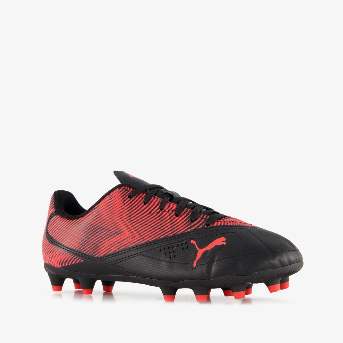 Puma rapid fg ag jr unisex sportschoenen - black-ultra red