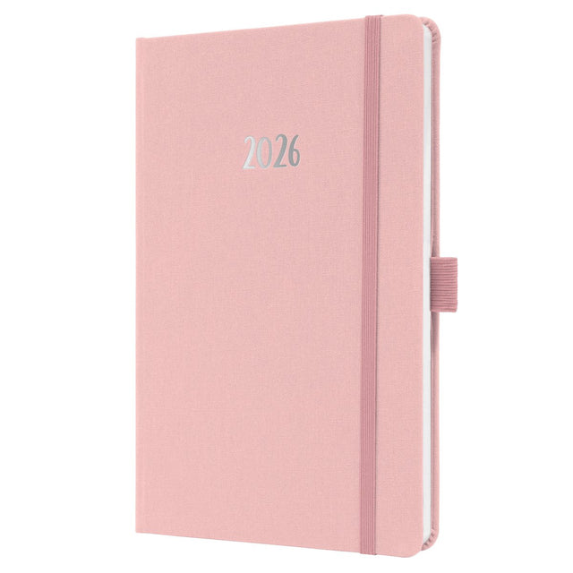 Sigel weekagenda feel 2026 formaat a5 soft rose hardcover