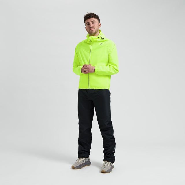 Rogelli commuter core regenpak unisex - waterdicht - fluorgeel - l