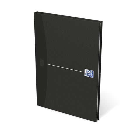 Oxford office essentials gebonden boek 192 bladzijden gelijnd formaat a5 smart black