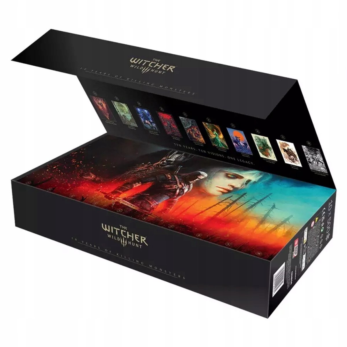 Good loot the witcher 3: wild hunt 10th anniversary puzzelcollectie - 10x500 stukjes