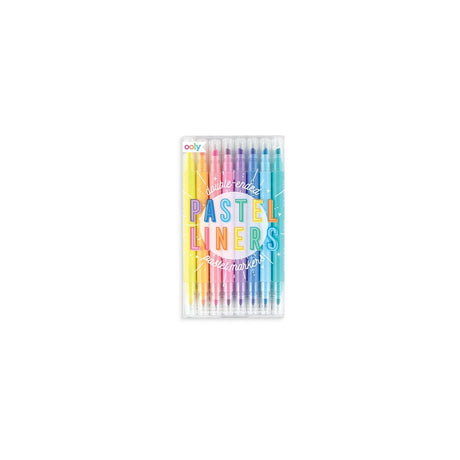 Ooly - pastel liners - dubbelzijdige pastelgekleurde stiften - 8 stuks
