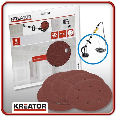 Kreator krt232011 schuurpapier rond 225 mm k400