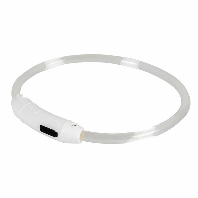 Duvo plus seecur!ty halsband flash light ring usb tpu l-65x2.5x1cm meerkleurig