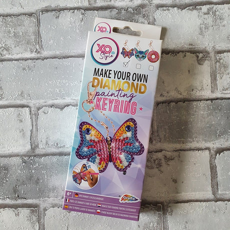Creative craft group maak je eigen diamond painting sleutelhanger
