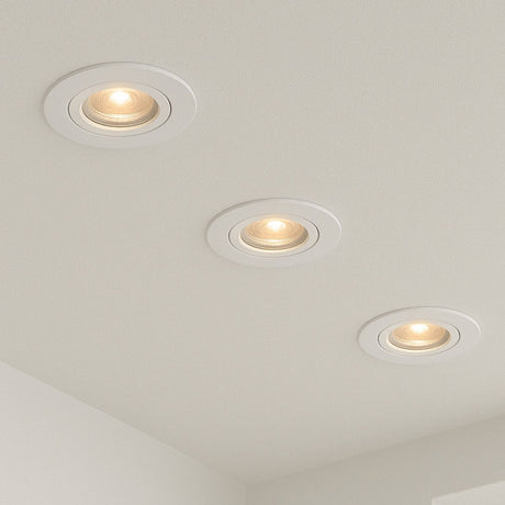 Calex smart led inbouwspots - 3 stuks - koppelbaar - slimme verlichting - dimbaar - warm wit licht - wit