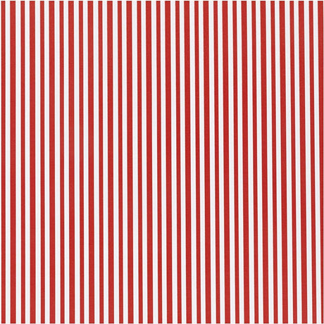 Creativ company inpakpapier, rood wit, strepen, b: 50 cm, 80 gr, 5 m 1 rol