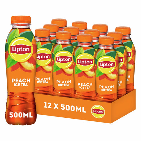 Lipton ice tea peach koolzuurvrij pet (12x 50cl)