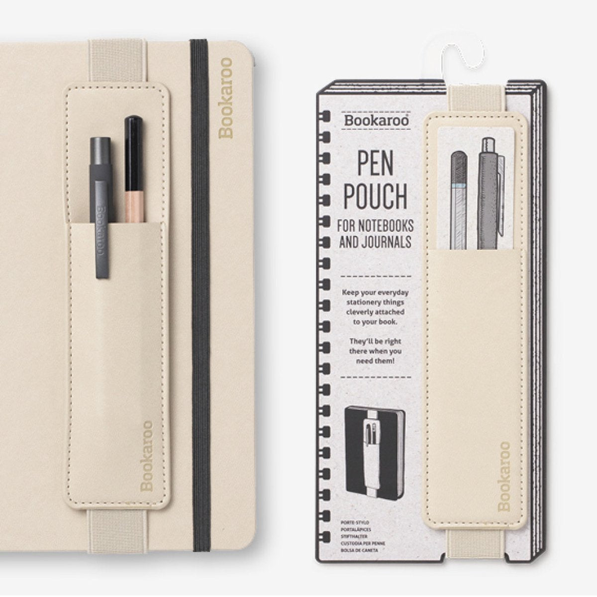 Bookaroo pen pouch - cream